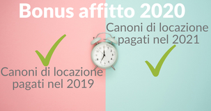 Bonus affitto, accessibile anche per i canoni di locazione pagati in ritardo nel 2021 