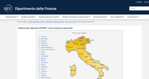 Addizionale regionale Irpef: stesse aliquote dello scorso anno in molte regioni