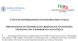 Cessione del credito e sconto in fattura: la UIF chiede di intensificare i controlli