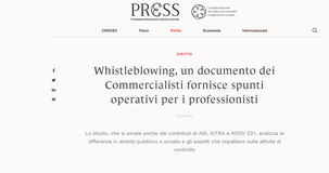 Whistleblowing, gli spunti operativi nell'approfondimento dei Commercialisti