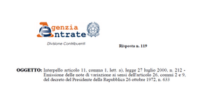 Nota di variazione IVA, si considerano le prestazioni precedenti alla risoluzione per inadempimento