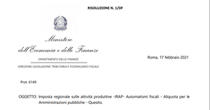 Irap, aumento dell'aliquota per deficit sanitario: chiarimenti del MEF