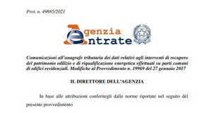 Dichiarazioni precompilate 2021: le specifiche tecniche si adeguano a superbonus e sismabonus