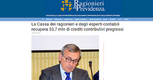 Cassa Ragionieri, maxiazione di recupero: riscossi 53,7 milioni di crediti nel 2020