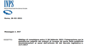 PagoPA obbligatorio per i pagamenti INPS dal 28 febbraio 2021: come funziona