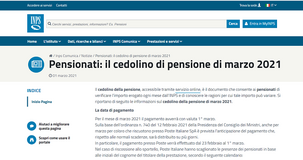 Cedolino pensione marzo 2021: dettagli su trattenute IRPEF e addizionali