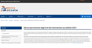 Elenco permanente 5 per mille 2021: la lista degli enti beneficiari