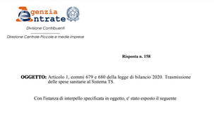 Sistema TS: invio dati semplificato per la struttura privata accreditata