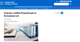 Bonus formazione 4.0 anche nel 2021: dal MISE tutte le istruzioni