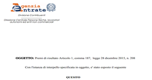 Premi di risultato, tassazione agevolata anche senza RSA e contratto collettivo territoriale 