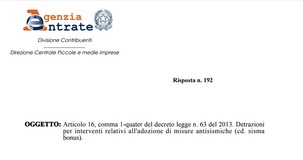 Sismabonus, limiti rigidi sull'asseverazione: le novità normative non sono per tutti