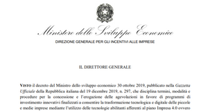 Macchinari innovativi, domande per il nuovo bando MISE dal 13 aprile 2021