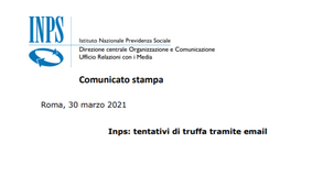 Truffe INPS: l'Istituto mette in guardia sui tentativi di phishing e furto di dati