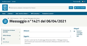 Bonus donne 2021, chiarimenti INPS su contratti incentivati e verifica dei requisiti