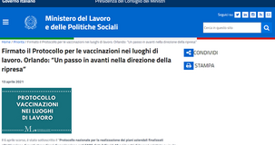 Vaccini Covid sul lavoro: non servono ferie e permessi anche se in orario lavorativo 