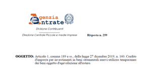 Credito di imposta beni strumentali: agevolazione anche per macchinari in uso all'estero