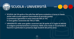 Decreto Riaperture, scuola e università tornano in presenza in zona gialla e arancione