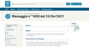 Invalidità civile, INPS: verbali di revisione con timbro digitale e invio automatico