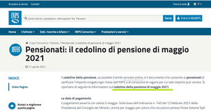 Cedolino pensione maggio 2021: come verificare le trattenute sul portale INPS 