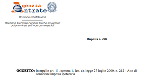 Doppia donazione con un unico atto, imposta da duplicare 