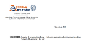 Smart working e rimborso spese ai dipendenti: quando non si applica l'Irpef?