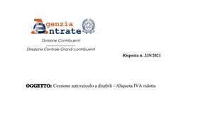 IVA auto disabile a carico: aliquota al 4 per cento anche se il padre non ha reddito
