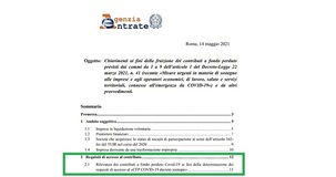 Contributi a fondo perduto già ricevuti: esclusi dal calcolo dei nuovi aiuti