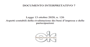 Rivalutazione dei beni d'impresa: il documento informativo numero 7 dell'OIC