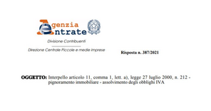 Obblighi IVA pignoramento immobiliare, compensazione anche per il debitore collaborativo