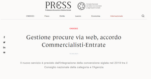 Procure via web, l'accordo tra commercialisti e Agenzia delle Entrate sulla gestione