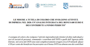 Bonus INPS e contributi a fondo perduto: pagamenti per 8,9 miliardi alle attività di impresa, sufficienti? 
