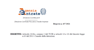 Detrazione IRPEF, cumulo delle agevolazioni con eco e sismabonus