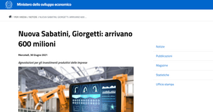 Nuova Sabatini, rifinanziamento approvato ed erogazione del contributo più veloce per le PMI