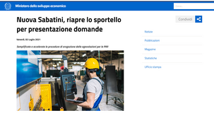 Nuova Sabatini 2021, riapre lo sportello per la domanda dopo il rifinanziamento