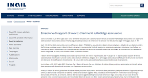 Regolarizzazione lavoratori, le istruzioni per aprire le posizioni assicurative INAIL