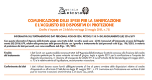Bonus sanificazione, dpi e tamponi 2021: domanda dal 4 ottobre per le spese da giugno ad agosto