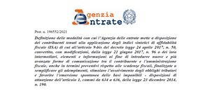 Irregolarità ISA, le istruzioni delle Entrate per correggere gli errori