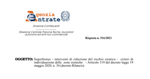 Superbonus interventi antisismici, a chi spetta l'agevolazione