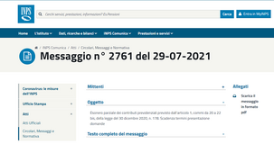 Esonero contributi autonomi e professionisti 2021, INPS: proroga al 30 settembre per la domanda