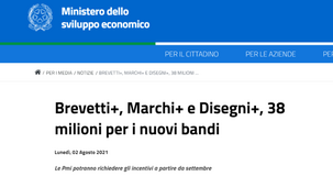 Incentivi PMI, domande a partire da settembre per i nuovi bandi MISE