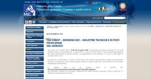 Tax credit cinema, domande al via dal 30 agosto 2021