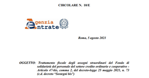 Fondo di solidarietà del credito e riliquidazione assegni straordinari: rimborsi per i versamenti non dovuti