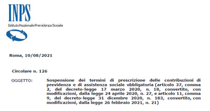 Sospensione prescrizione contributi, le istruzioni INPS sul calcolo delle scadenze