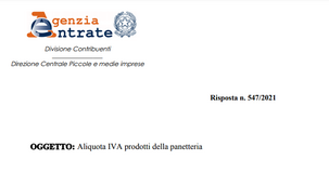 IVA alimentari: per i prodotti di panetteria non tutti gli ingredienti fanno la differenza sull'aliquota 
