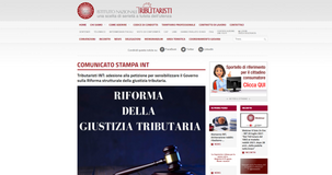 Riforma giustizia tributaria, l'INT aderisce alla petizione per sensibilizzare il governo