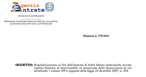 Bollo fatture elettroniche, regolarizzazione automatizzata in caso di omesso versamento