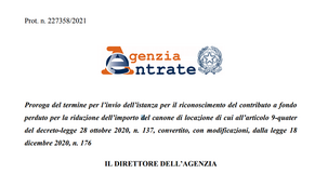Bonus affitto 2021 per la riduzione del canone: domanda del fondo perduto in scadenza