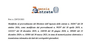Corrispettivi telematici e adeguamento RT, ancora una proroga: la scadenza passa al 2022
