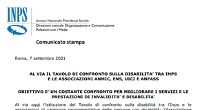 Disabili, l'INPS apre il tavolo di confronto per migliorare servizi e prestazioni