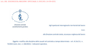 Contratto a termine: rinnovo con le causali del CCNL anche dopo settembre 2022